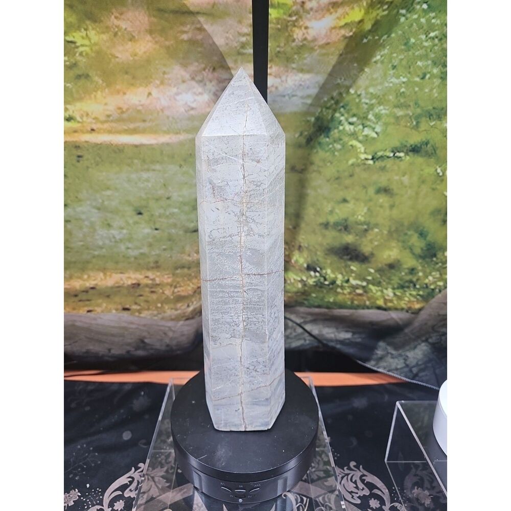 6.66lbs 12in Tall Ocean Jasper Crystal Point - CrystalCloud Company - 6.66lbs 12